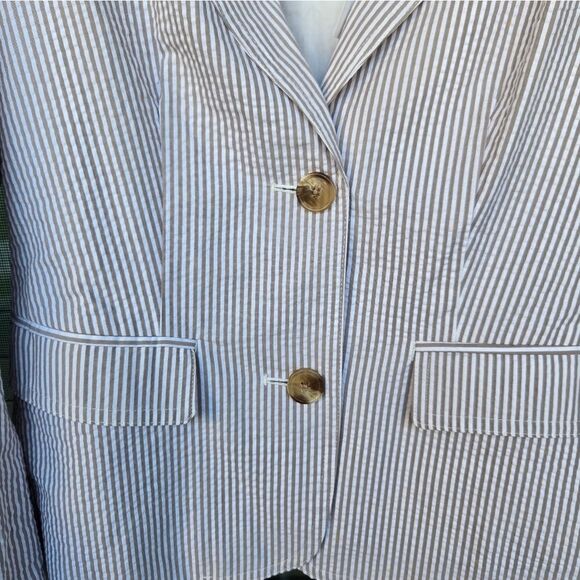 Gap Striped 2 Button Blazer NWT Sz 1 - Picture 8 of 15